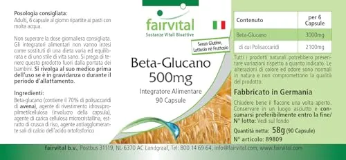 Fairvital Beta-Glucano Capsule 90 pz da Avena 500 mg
