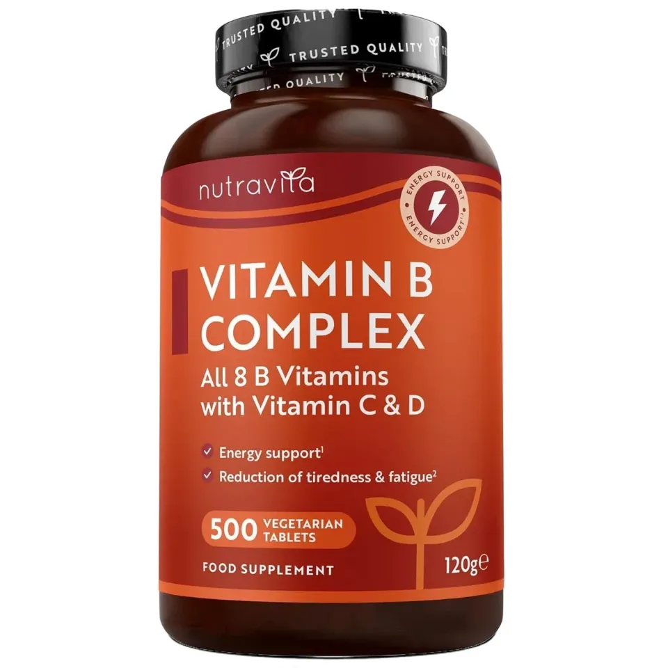 Nutravita Vitamina B Complex con C+D 500 compresse energia