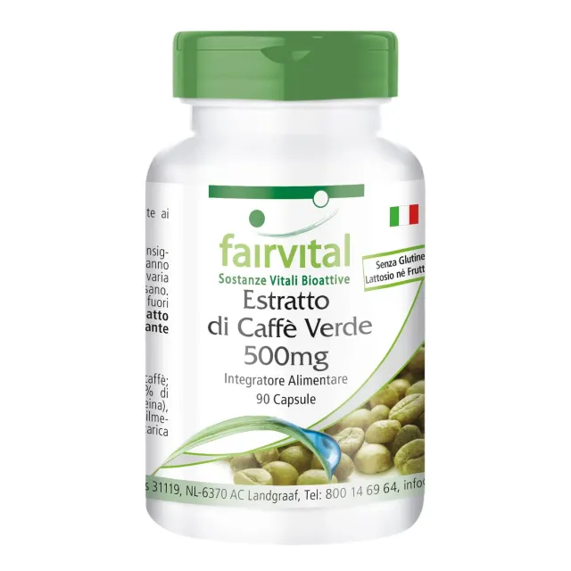 Fairvital Caffè Verde 500 mg 90 capsule acido clorogenico