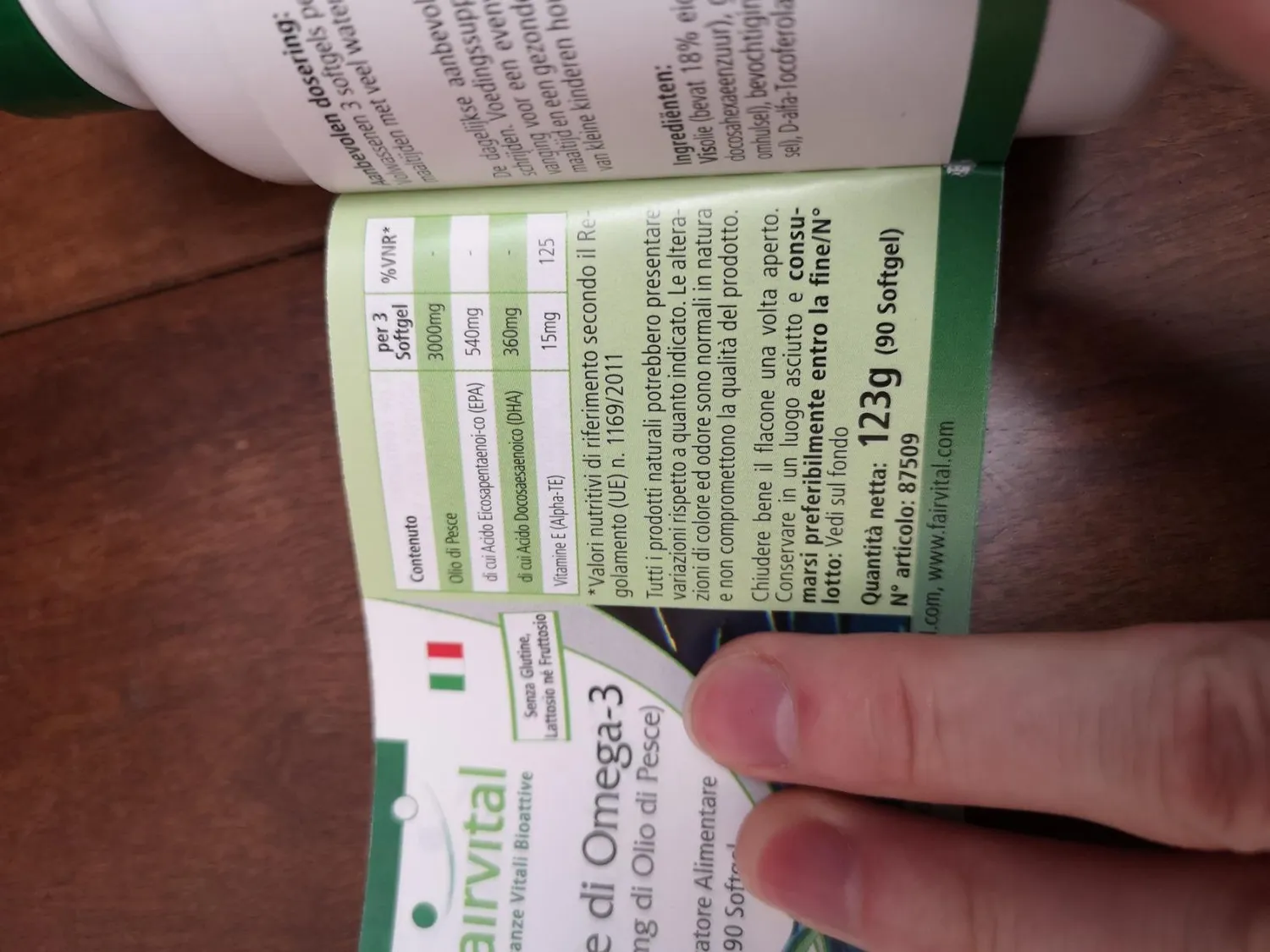 Fairvital Omega-3 1000 mg capsule 90 softgel EPA DHA