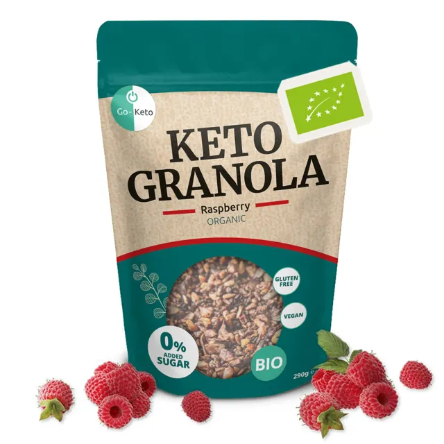 Go-Keto Bio Granola Raspberry granola lampone 290g low carb