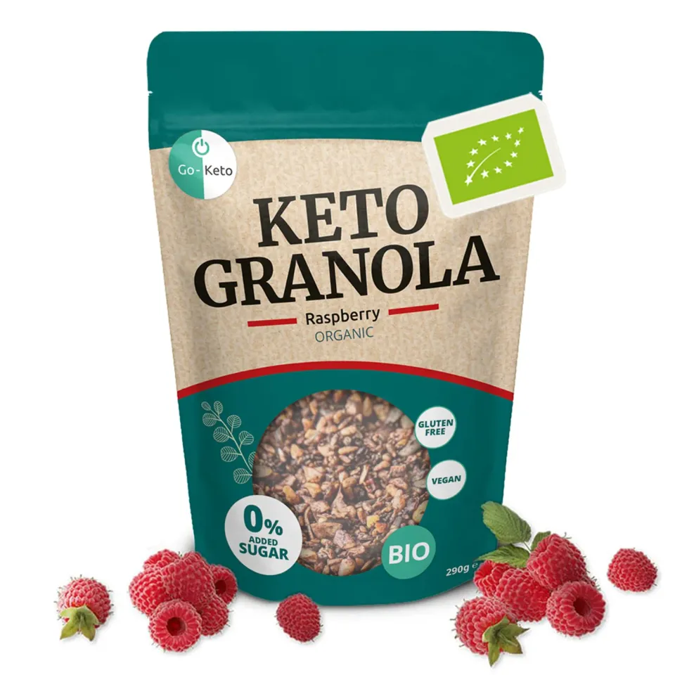 Go-Keto Bio Granola Raspberry granola lampone 290g low carb