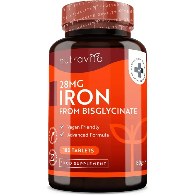 Nutravita Ferro Bisglicinato 28mg compresse vegane 180 pz