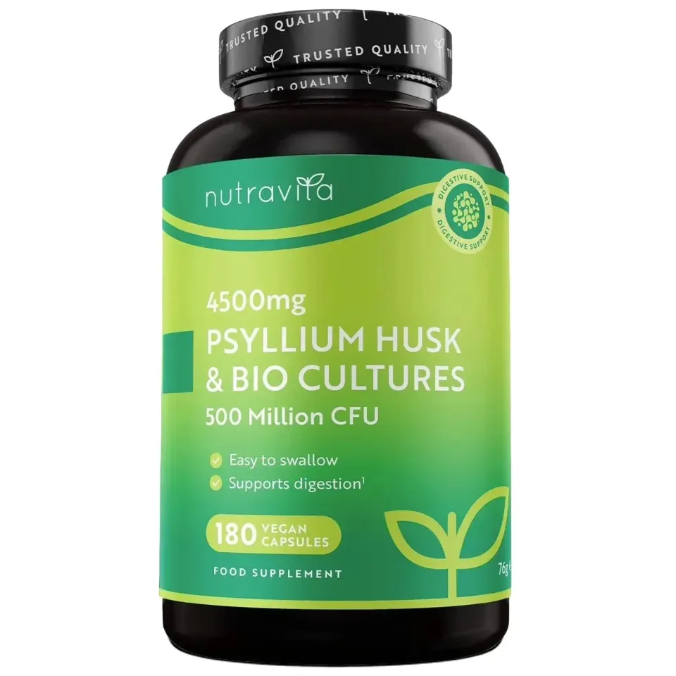 Nutravita Psyllium Husk 4500 mg capsule 180 pz