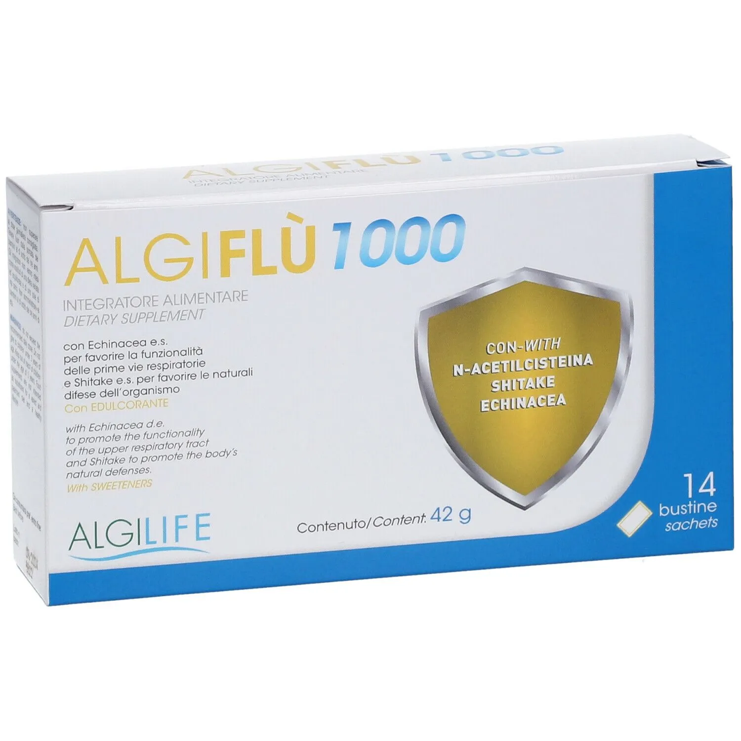 Algilife AlgiFlu 1000 Integratore Bustine NAC Vitamina B