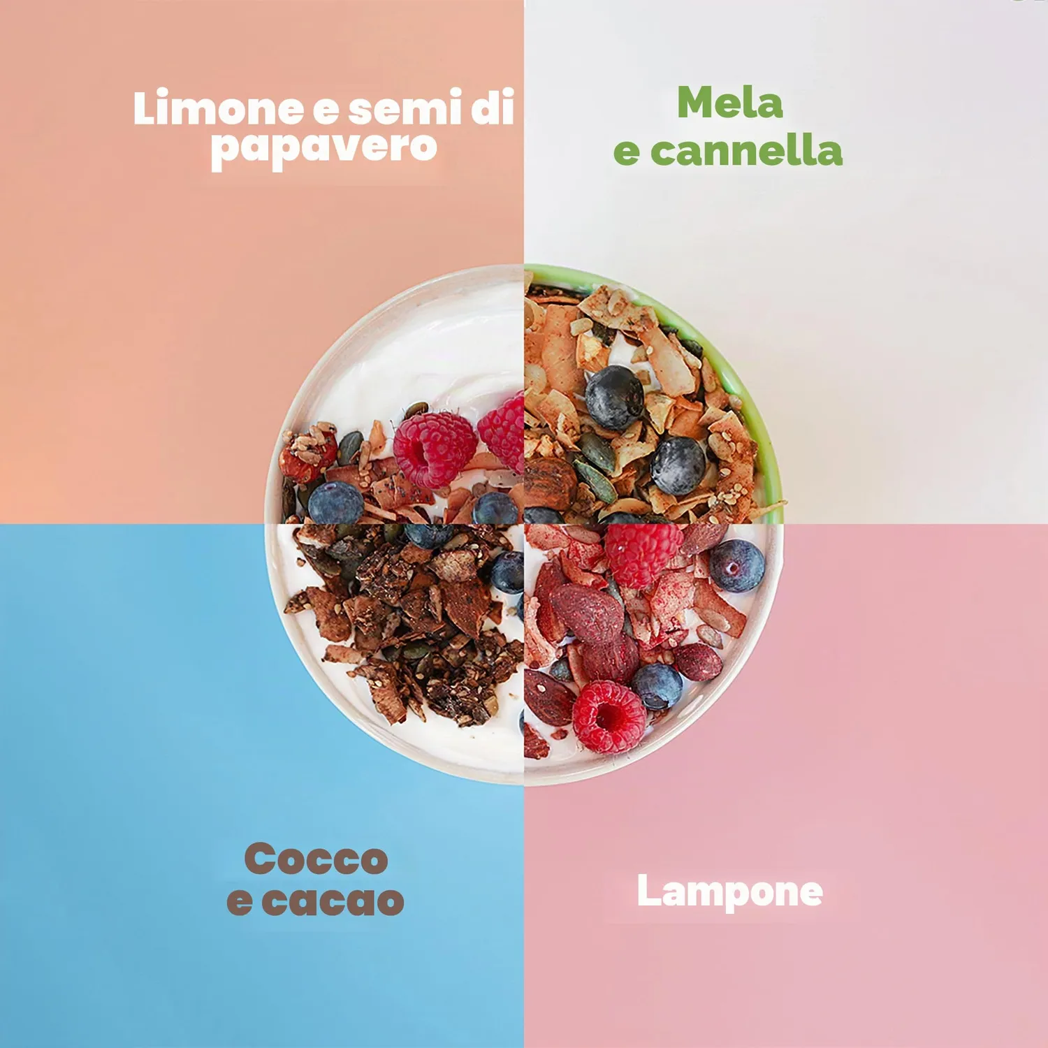 Go-Keto Bio Granola Raspberry granola lampone 290g low carb