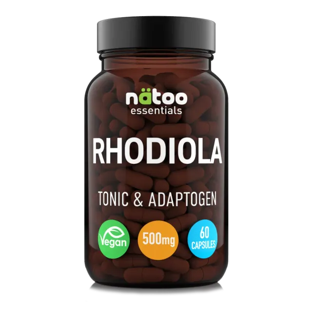 NATOO Rodiola 60 capsule adattogeno per stress