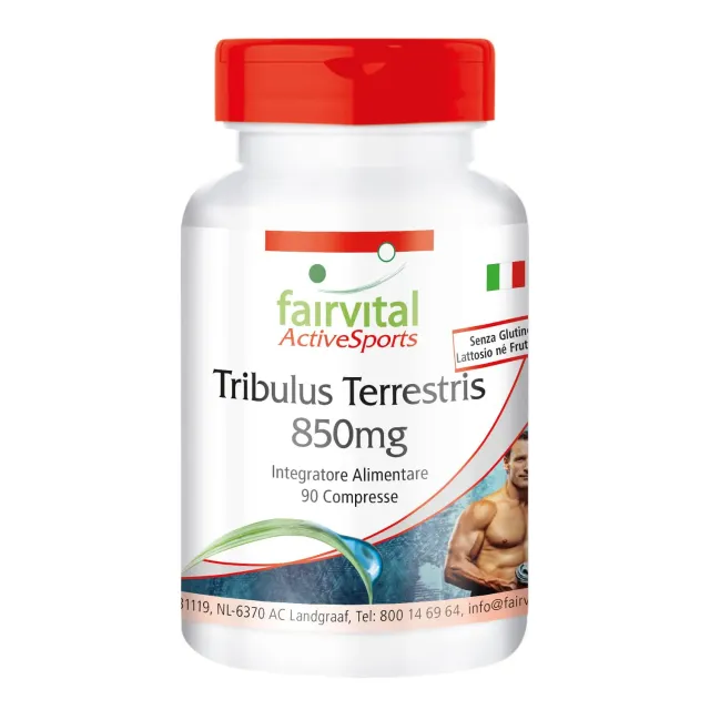 Fairvital Tribulus Terrestris 850 mg compresse 90 pezzi 90% saponine