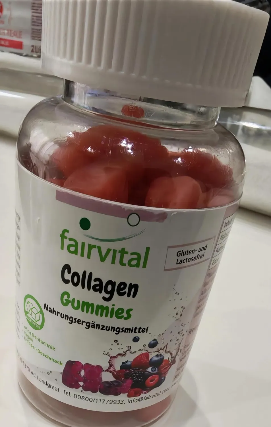 Fairvital Collagene caramelle gommose 60 pezzi fragola